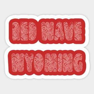 Red Wave Wyoming Sticker